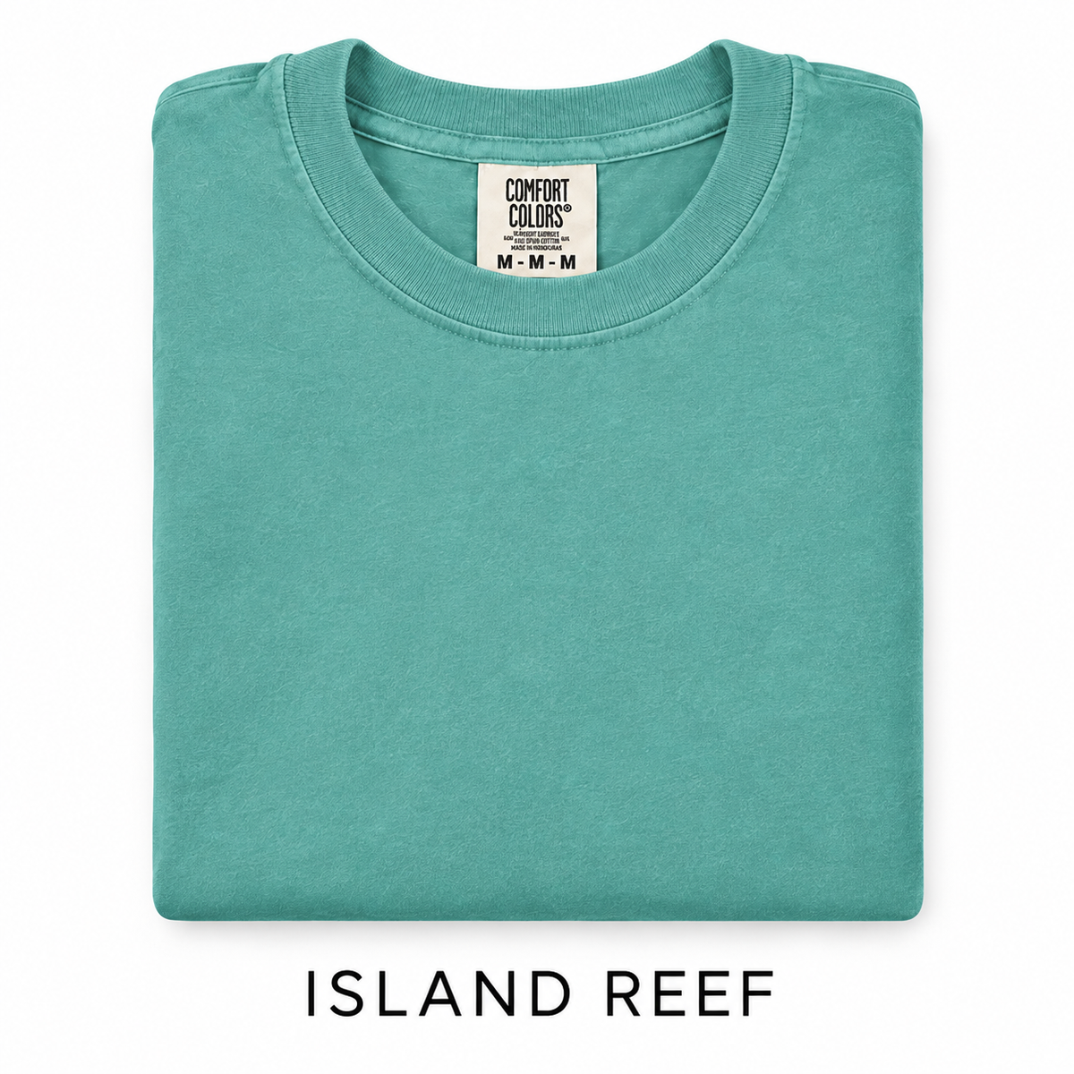 Island Reef Comfort Colors tee color sample